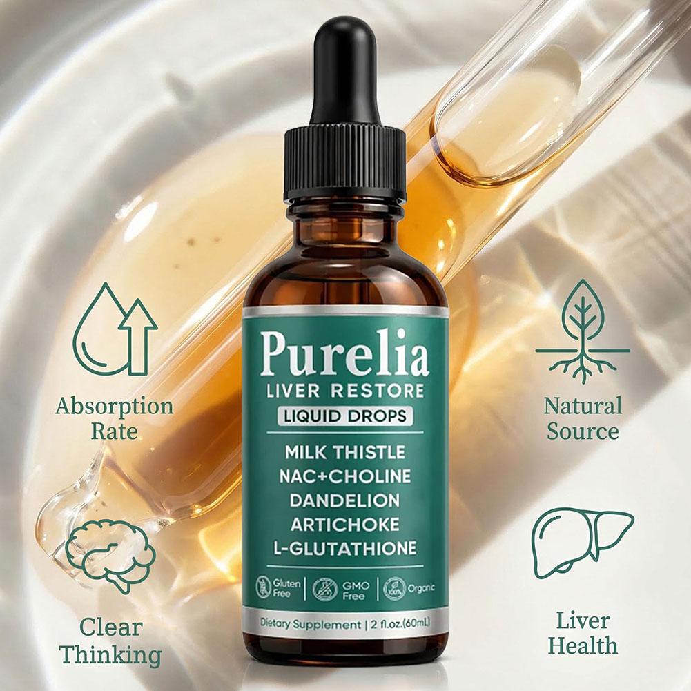 Herbal Wellness Formula - قطرات بيورليا لاستعادة صحة الكبد، تركيبة