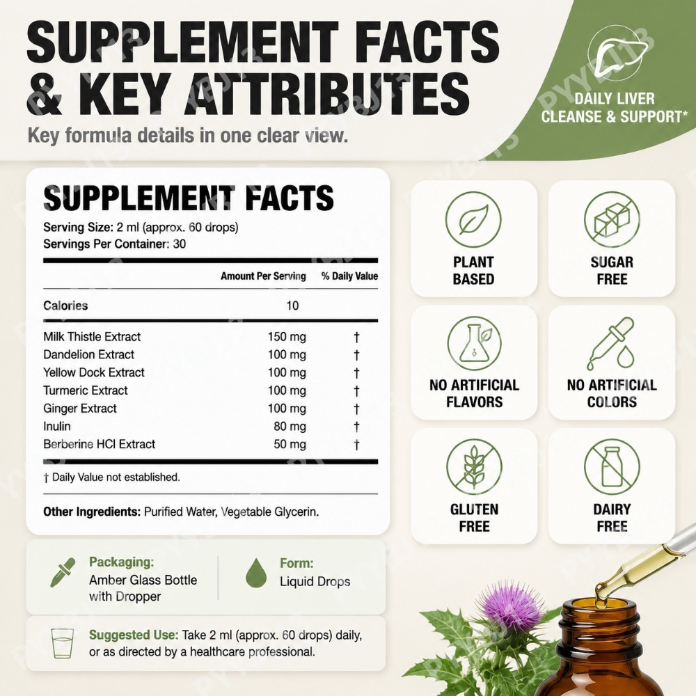 قطرات دعم الكبد مع مستخلصات عش - مراجعة Herbal Wellness Formula وسعره