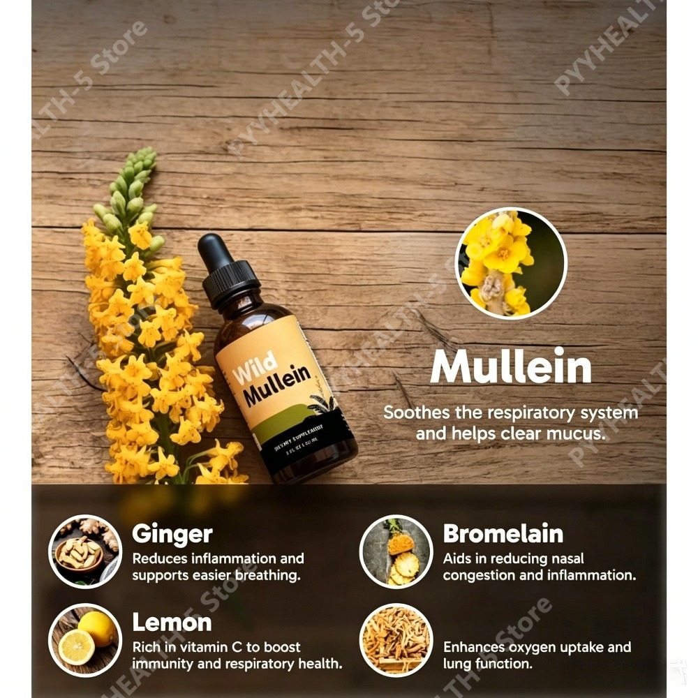 قطرات أوراق المولين البري مع ا - مراجعة Herbal Wellness Supplement وسعره