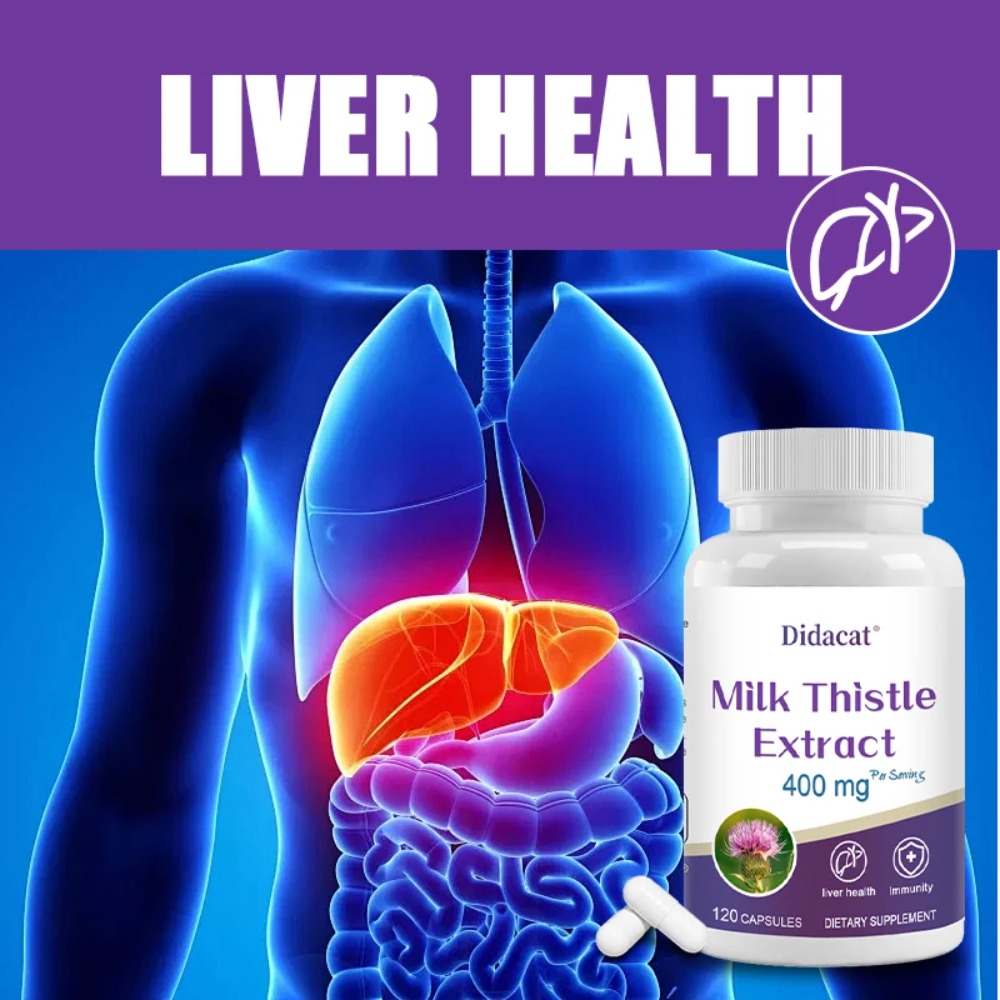 بذور شوك الحليب 400 ملغ، 80% س - مراجعة Milk Thistle Silymarin وسعره