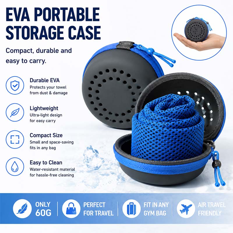 منشفة تبريد فورية مع حافظة EVA - مراجعة Herbal Yoga وسعره